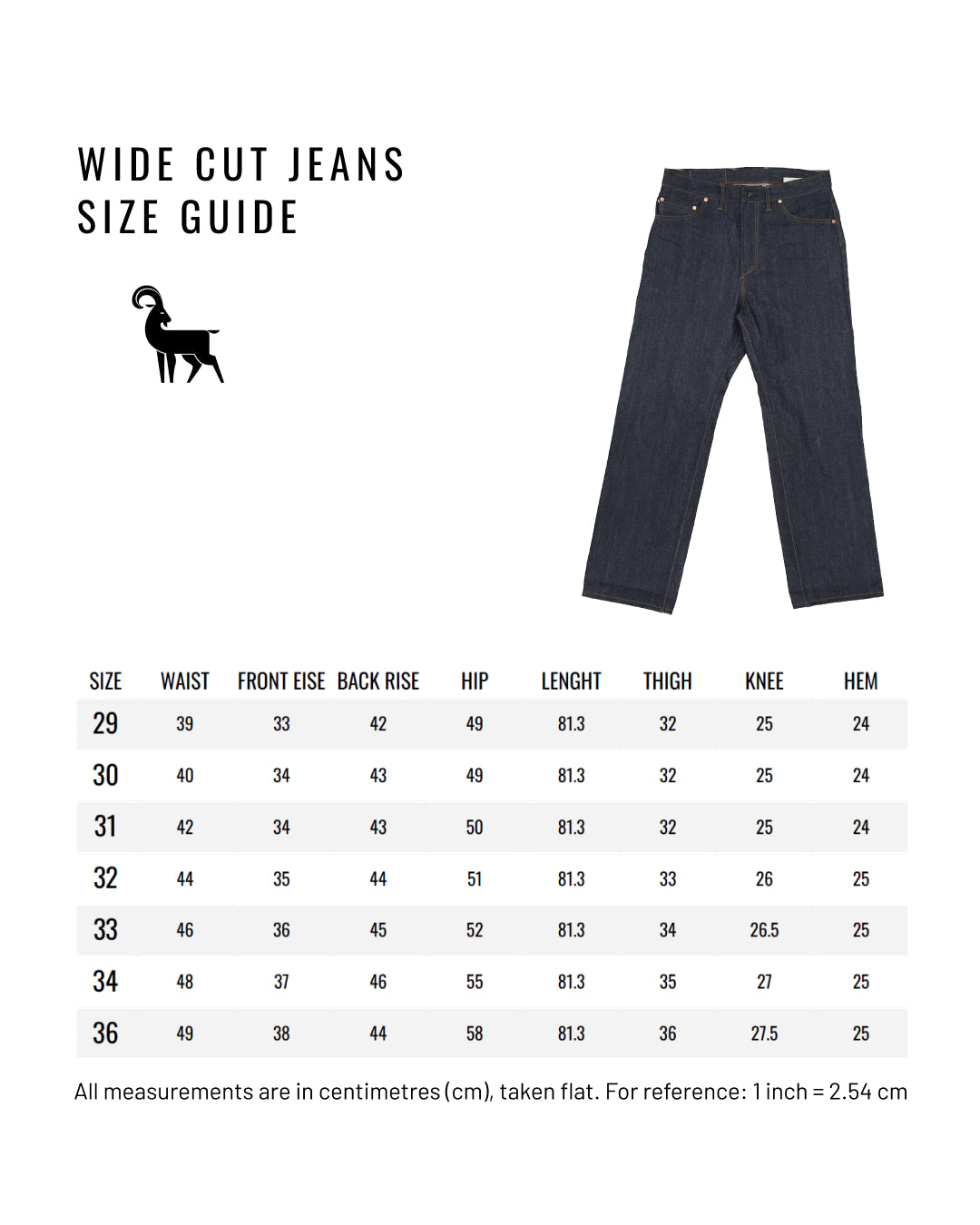 Wide cut jeans