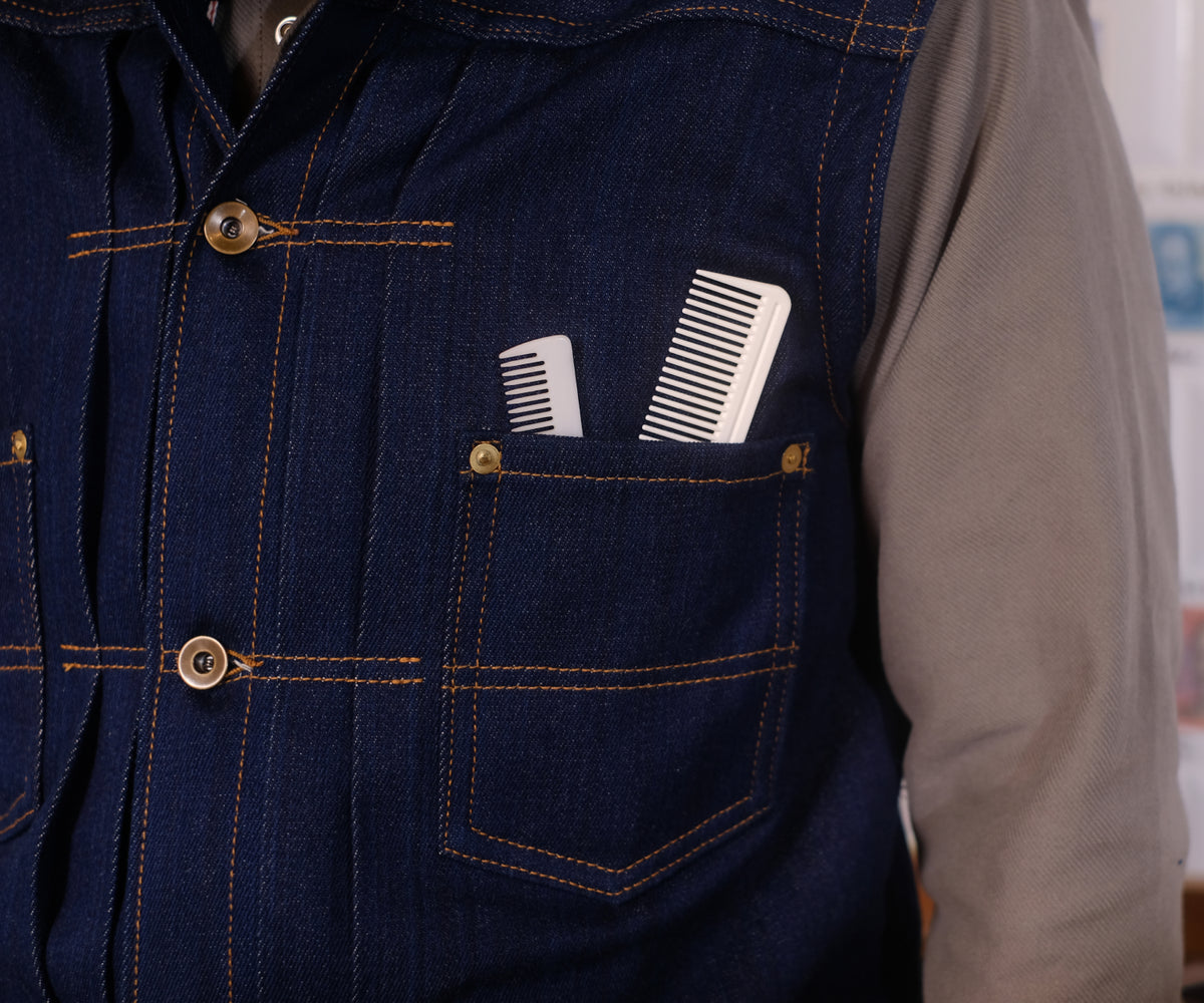 Raw denim vest hot sale