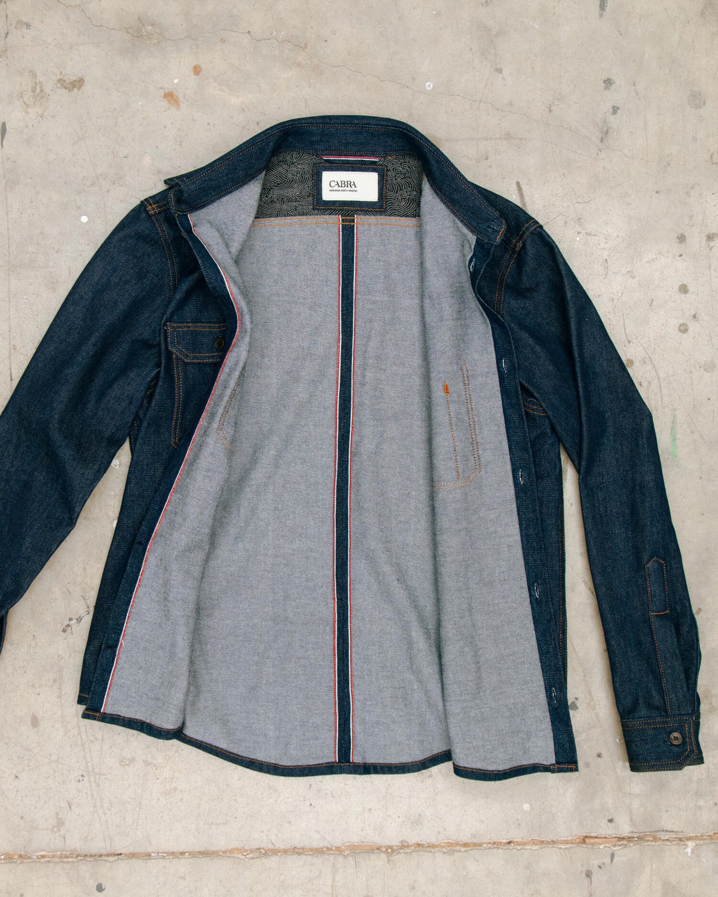 Selvedge denim shirt
