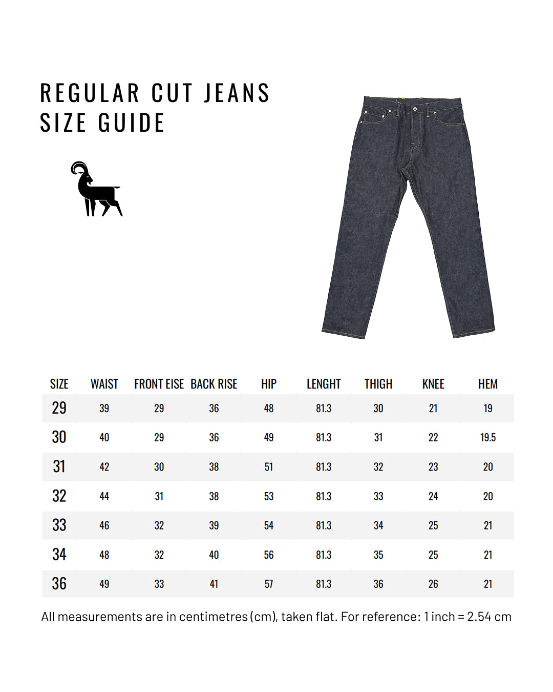 Regular cut jeans