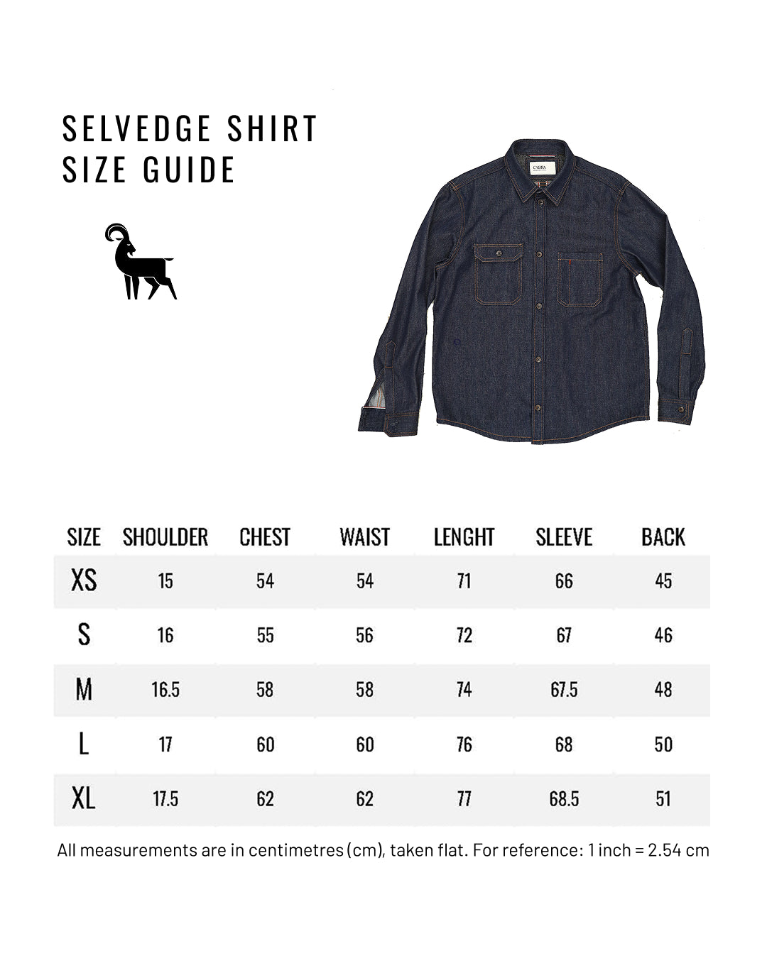 Selvedge denim shirt