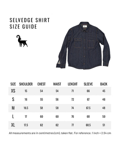 Selvedge denim shirt
