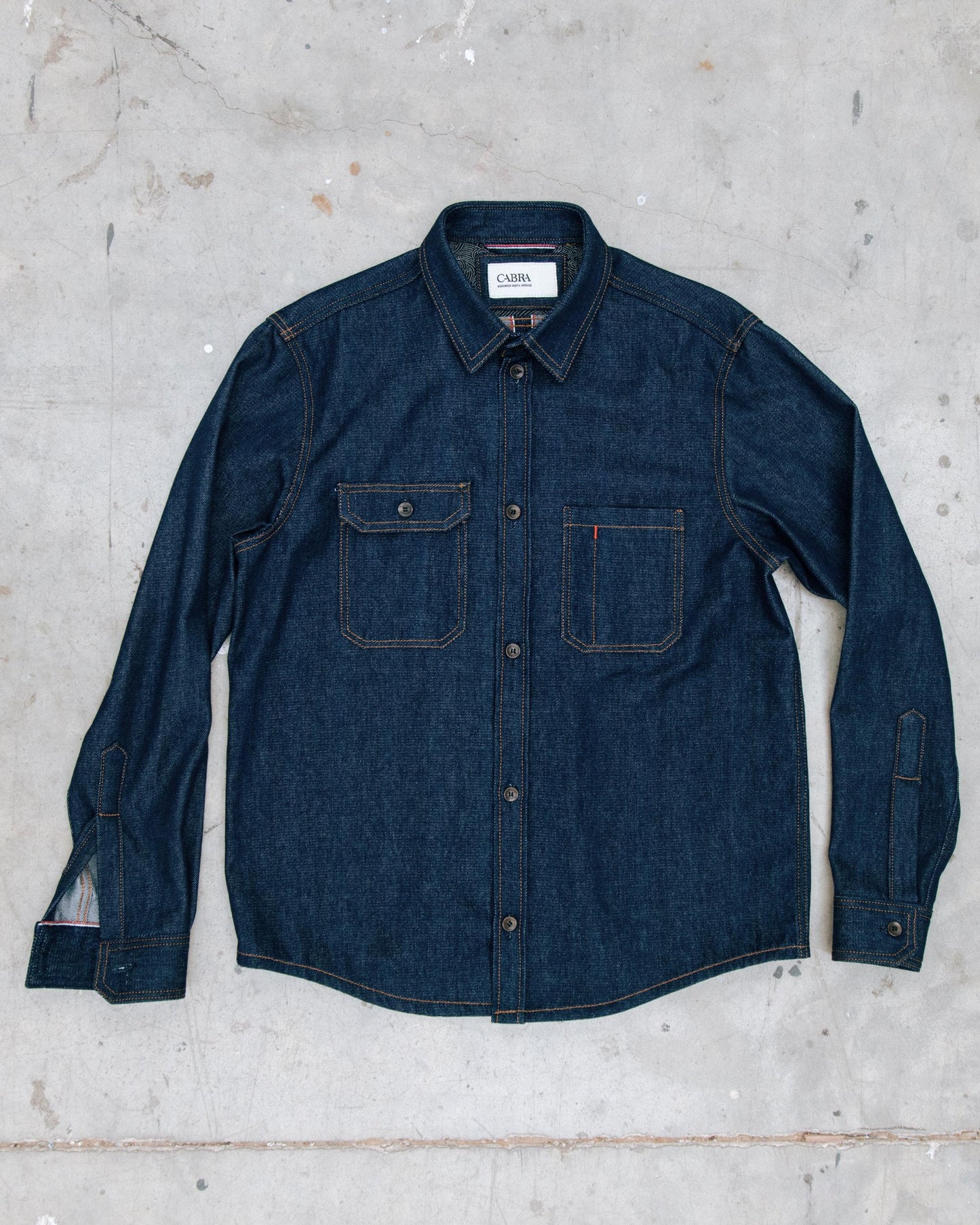 Selvedge denim shirt