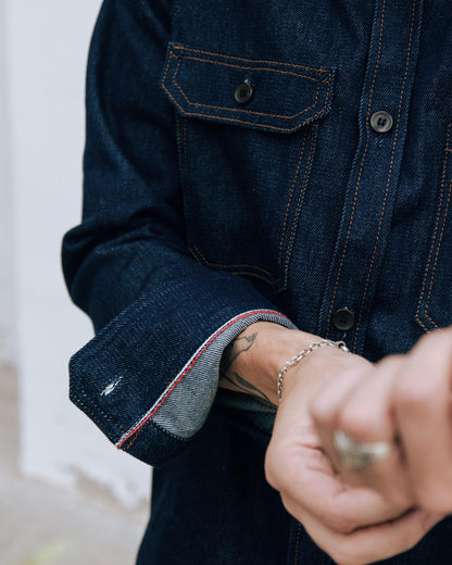 Selvedge denim shirt