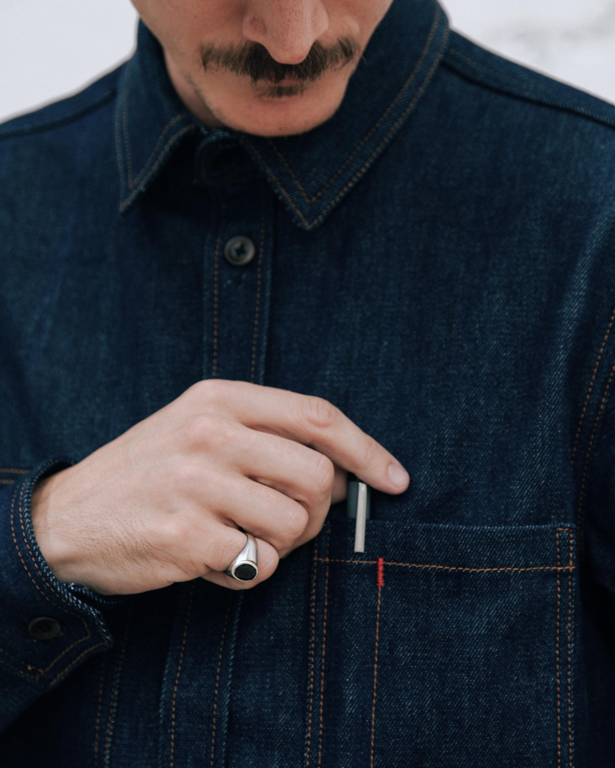Selvedge denim shirt – Camila Romano