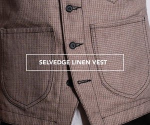 Selvedge Linen Vest